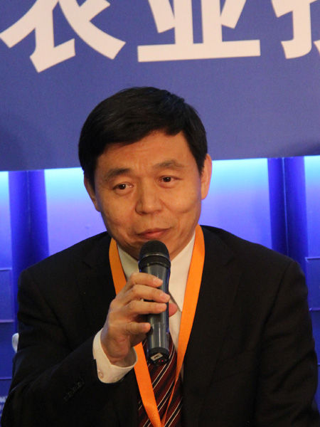 “2012(第十一届)中国企业领袖年会”于2012年12月7日-9日在北京举行。上图为国务院发展研究中心研究员学术委员会秘书长程国强。(图片  来源：新浪财经 梁斌 摄)